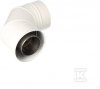 Kolano kominowe DN 80/125, 90 st powietrzno-spalinowe białe do kotłów kondensacyinychi turbo SKKMK9080125
